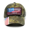 New!! Trump Camouflage Baseball Hat With Badge Patch TRUMP 2024 Cotton Breathab