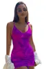 卸売夏のドレスセクシーな女性スパゲッティストラップドレスタイダイボディコンスカートスカートスカートヒップパッケージドレスファッションクラブパーティースカート7146