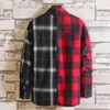 Men's Casual Shirts VELOCE Red And Black Plaid Shirt Men Beach For Regular Fit CottonMen's