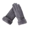 Five Fingers Gloves Women Men Winter Thermal Warm Soft Sheepskin Touchscreen Mitten