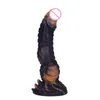 Nxy Drago Vibrador Silicone Realista Com Forte Ventosa Monstro Pnis Anal Plug Adulto Brinquedo Do Sexo Para As Mulheres Mo-livre 220418