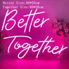 Benutzerdefiniertes Schild Better Together LED Neonlicht Warmweiß Rosa Wandbehang Happy Birthday Oh Hochzeitsdekoration 220615