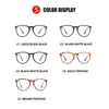Montature per occhiali rotondi classici Uomo Donna Occhiali da vista con montatura in metallo con blocco della luce blu Occhiali da vista Gafas de sol con bag325G