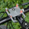 Deemount 360d 회전 합금 전화 마운트 자전거 핸들 바 랙 4/6 발톱 너비 조정 GPS 홀더 오토바이 전자 자전거 브래킷 220113