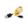 1m/3ft USB Micro V8 Mobiele telefoon Gegevenskabels 2a Snel opladen Oranje voor Android