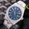 Diamond Watch Mens Mouvement m￩canique automatique Montres de 42 mm en acier inoxydable Montre de Luxe Business Wristwatch