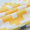 枕ケース45x45cm黄色の縞模様の枕カバー幾何学スロークッションカバー印刷ケースベッドルームオフィス220714