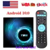 Wysyłka z USA 10pcs/Lot T95 TV Box Android 10.0 Allwinner H616 Quad Core 4GB 32GB 64 GB H.265 Dual Wi -Fi Ustaw górny pudełko