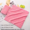 Soft Kitchen Towel Coral fleece Wiping Rags Super Absorbent Non-stick Oil Cleaning Cloth Remover Dish Car Hand Towels Lint by sea