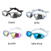 Lunettes de natation professionnelles en Silicone Anti-buée galvanoplastie UV lunettes de natation pour hommes femmes plongée lunettes de Sports nautiques