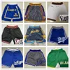 Just Don Team Basketball Shorts носите спортивные брюки с карманными застежками для застежки.