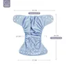 Elinfant 6pcs Print Solid Mrecable Cloth Cloth Подгузника для подгузники для подгузники с 3-15 кг кармана подгузник 220512