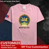 Mongolia Cotton T -shirt Anpassad Jersey -fans DIY Namnnummer Tshirt Hip Hop Loose Casual T Shirt Mng Mongol Mongolian 220616