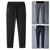 Pantaloni da uomo Autunno e inverno Wear Long Gaily Men's Spring Ins Trend Slim Footwear Plus Velvet ComfortMen's Drak22