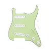 Set of Guitar Accessories SSS Pickguard Scratchplate 50/52/52mm Pickup Covers Tone Volume Knobs Switch Cap