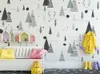 Wallpapers Bacal Aangepaste Moderne Mode Stereo behang Boom Geometrie Kinderen Achtergrond Muurdocumenten Home Decor 3D Muurschildering