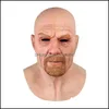 Party Masks Festive Supplies Home Garden Walter White Latex Mask Breaking Bad Professor Mr. Realistic Costume Ha Dhim4