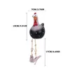 Tr￤dg￥rdsdekorationer keramiska kyckling hilde djurfigur plug keramik h￶na tupp prydnader f￥gelstatyer bakg￥rd dekoration