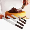 Kek Araçları 4/6/8/10 inç Paslanmaz Çelik Kek Spatula Tereyağı Krem Krema Buzlanma Bıçağı Potoother Mutfak Pasta Dekorasyon Aracı