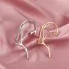 Clip-on schroef terug punk trendy tak clip oorbellen vintage oor manchet gotisch goud zilver hangende wrap voor vrouwen minimalist