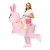 Талисман кукла костюм пасхальный кролик надувной костюм милый зайчик животное необработанное платье для взрослых мужчин женщин фестиваль килисмат
