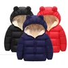 Baby Girls Jacket Autumn Winter Jacket For Girls Coat Kids Warm Hooded Outerwear Coat For Boys Jacket Coat Children Clothes LJ201202