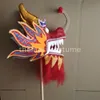 Nouveau 3 1m 4 enfants scène porter prop tissu imprimé en soie chinois DRAGON DANCE marionnette CHINOIS Folk Festival célébration mascotte costume280P