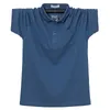 Men's Polos Pure Color Summer Short-sleeved T-shirt Cotton Lapel Half-sleeved Casual Loose 2022