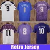 1998 1999 Fiorentina BATISTUTA RUI COSTA Mens Soccer Jerseys Home Roxo Away Branco RETRO Camisa de Futebol Adulto Mangas Curtas Uniformes