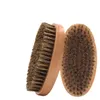 Sublimation Shaver Brushes Natural Eco Friendly Mens Oil Head Styling Hairdressing Comb Solid Wood Beard Brush Bristle Care Cleaning Beards Brush SN6565
