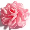 Flores decorativas grinaldas 10 peça tamanho 5.5 cm Flor de tecido macio aresto assado arestão artesanal Diy Girl's Coubeador de cabelo bebê Camellia de seda