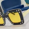 Nowy popularny kwadratowy diamentowe męskie i damskie okulary przeciwsłoneczne moda Super mocna GG0780S Outdoor Driving UV Ochrona najwyższej jakości z oryginalnym pudełkiem
