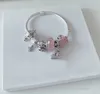 Nowy 925 Sterling Silver Charm Me Collection oko medalion wisiorek dla Pandora bransoletka Link kolczyk kształt dwa złącze pierścieniowe dla DIY tworzenia biżuterii