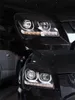 Faros delanteros de ajuste automático para KIA Sportage 2007-2013 luces LED para correr H7 Angel Eyes conjunto de faros antiniebla