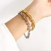 Mode zilveren gouden kettingen Designer ketting armbanden sets voor heren en dames partij bruiloft liefhebbers cadeau hiphop sieraden