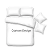 YU Bedding Home Textile Customize Po Image Custom size Queen King Duvet Cover set 220622