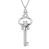 Hänge halsband grossist charm silver färghängen för kvinnor mode smycken halsband lady smart nyckel an158 hänge