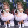 2022 Baby Miss América Girl Pageant Vestidos Personalizados Feito Organza Party Cupcake Flower Girl Bonito Vestido Para Criança 0413