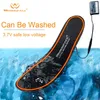 Carpets Lithuym Batteries Heated Shoe Insoles Feet Warm Sock Pad Mat Electrically Washable Thermal UnisexCarpets