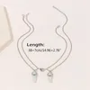 Pendant Necklaces 2Pieces Natural Stone Pendants Necklace Luminous Hexagonal Magnet NecklacePendant