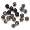 Классические металлические бусины CZ Micro Pave Copper Bead Charm для ювелирных украшений 8 10 мм