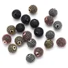 Mode metalen kralen CZ Micro Pave Copper Bead Charm voor sieraden Making Maat 8 10 mm