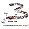 Beaded Strands 8mm Natural Stone Beads Bracelets Necklace Fire Agate Mala Chakra Bangles For Women Men Handmade Yoga Charm Jewelry G Lars22