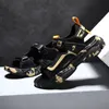 Sommer Strand Wasser Kinder Sandalen Mode Schuhe Leichte Rutschfeste Weichen Boden Schattierung Leder Jungen Bequem 220607