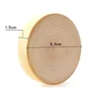 New Blank DIY Wooden Round Shape Bottle Opener Coaster Fridge Magnet Decoration Beer Openers6404642