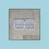 ミックスサイズ正方形の空のミニクリアプラスチックストレージコンテナボックスケース蓋付きの小さな宝石の耳栓ドロップ配達2021他のホームオル