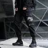 Men's Pants Joggers Cargo For Men 2022 Casual Hip Hop Hit Color Pocket Male Trousers Sweatpants Streetwear Ribbons Techwear PantsMen's