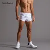 Samlona Plus Size Men's Mash Masher Shorts Seksowne elastyczne talii krótkie spodnie Summer Casual Beach Mężczyzna odzież 220715