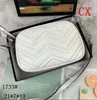 designer Marmont bag Love heart V Wave Pattern Satchel Shoulder Bag fashion Silver metal Chain Handbags Crossbody Purse Lady Tote Bags 0032