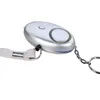 130db Egg Shape Self Defense Alarm Keychain Pendant Personalize Flash Light Personal Safty Key Chain Charm Car Keyring